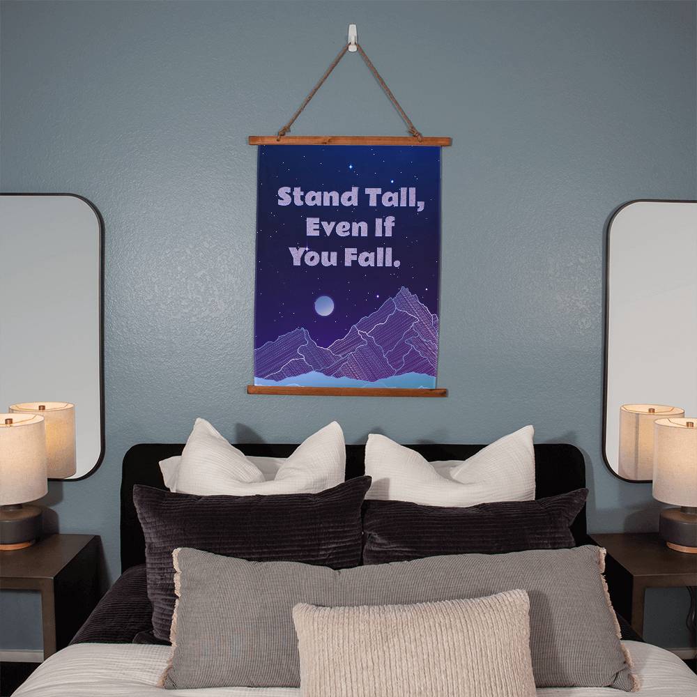 Wood Framed Wall Tapestry - Stand Tall