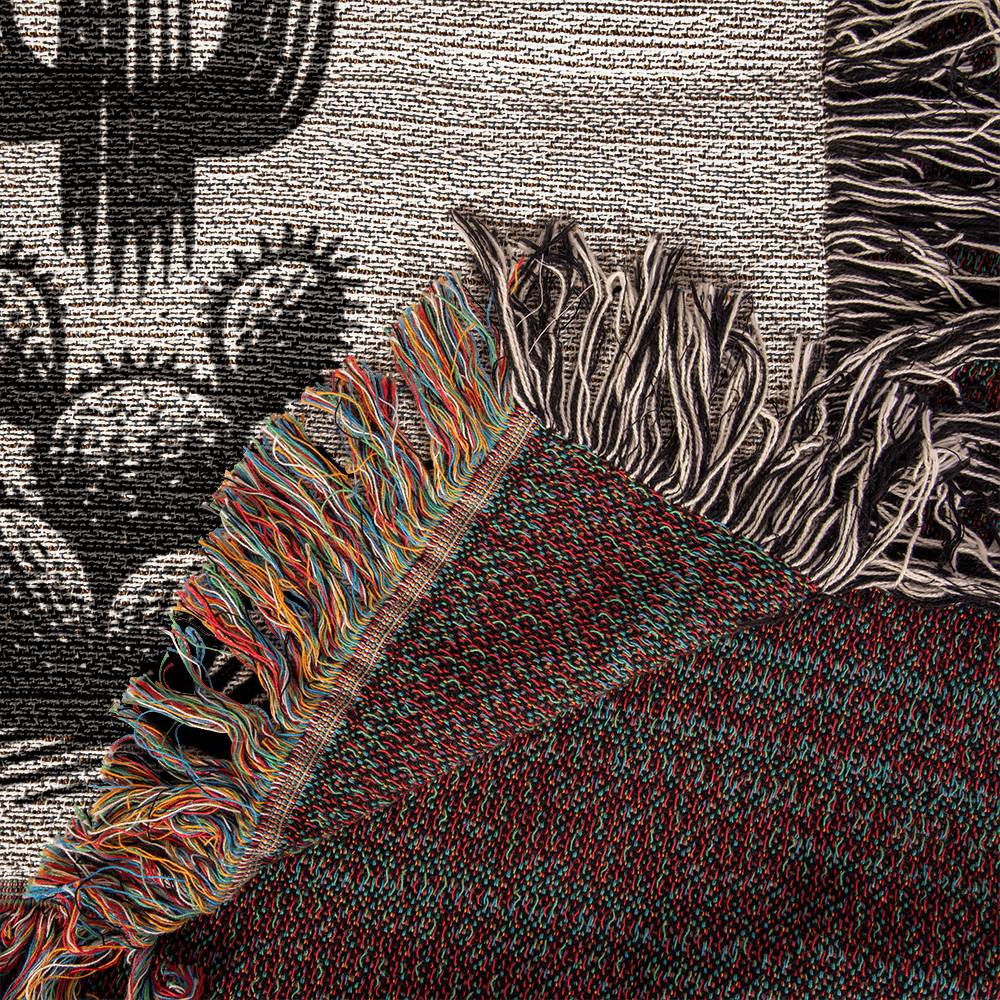 Western Cowgirl Women Fringe Cotton Blanket