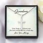 Cross Necklace for Grandma Gifts for Granny from Grandchildren