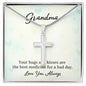 Cross Necklace for Grandma Gifts for Granny from Grandchildren