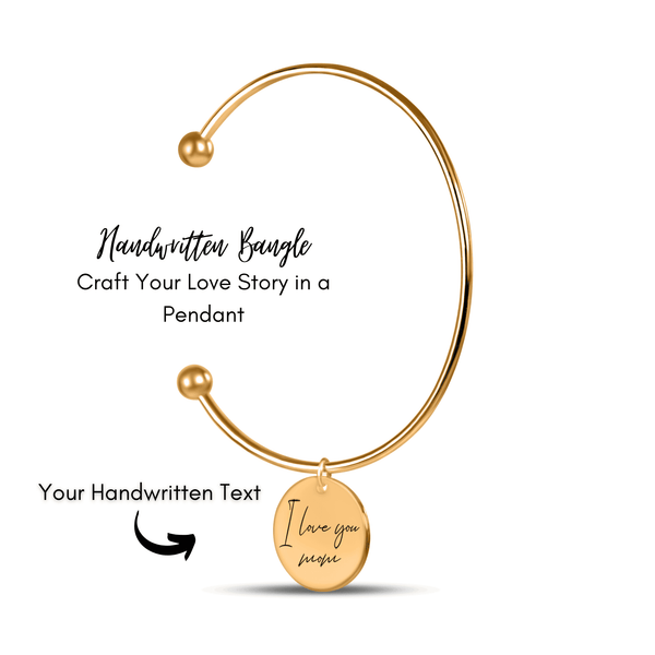 Customized Handwritten Bangle Personalized Message