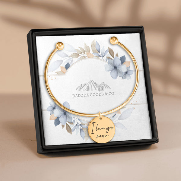 Customized Handwritten Bangle Personalized Message