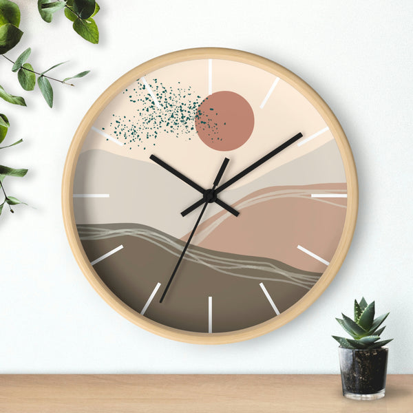 Wall Clock, Gifts, Clocks, Bohemian Desert, Modern, Time, Wall Decor, Midwest, Wood, Plexiglass, Decor, Home Decor,