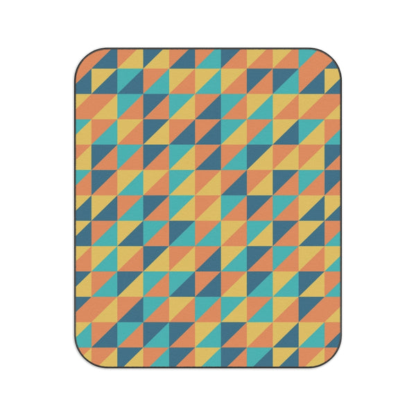 Picnic Blanket Geo Retro Pattern Lawn Picnic Blanket Beach Blanket with Strap One Size One Sized Print Gifts