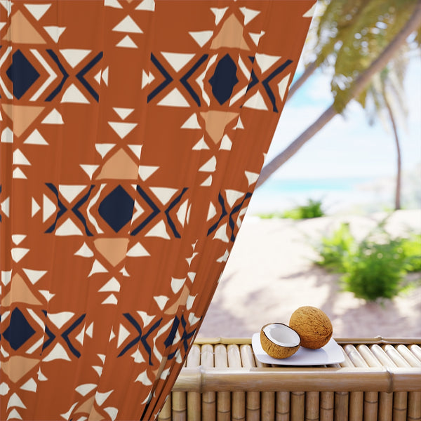 Casablanca Window Curtains (1 Piece) Black Out Curtain Southwestern