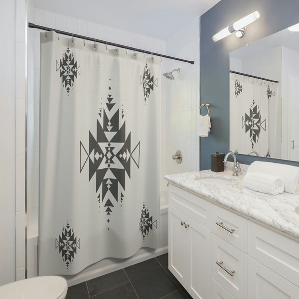 Shower Curtain Sand Dune Print Southwestern Aztec Lightweight Shower Curtain, Polyester