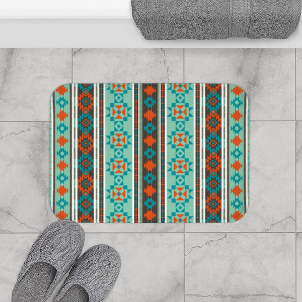 Bath Mat, Southwestern, Shower Mat, Boho Bath Mat
