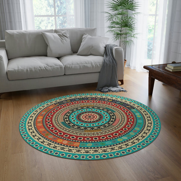 Accent Rug for Living Room Round Rug for Bedroom Rugs for Office Chenille Polyester Rug