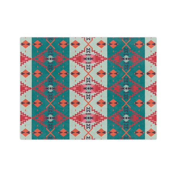 Velveteen Minky Blanket Sahara Sunset Southwestern Throw Blanket