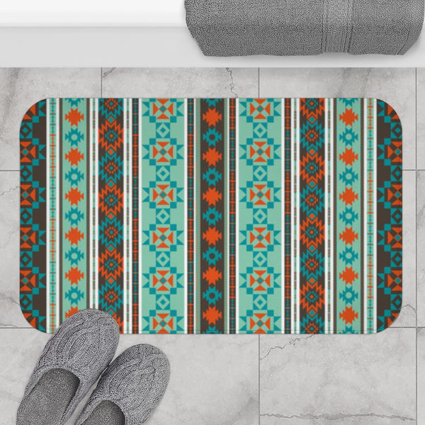 Bath Mat, Southwestern, Shower Mat, Boho Bath Mat
