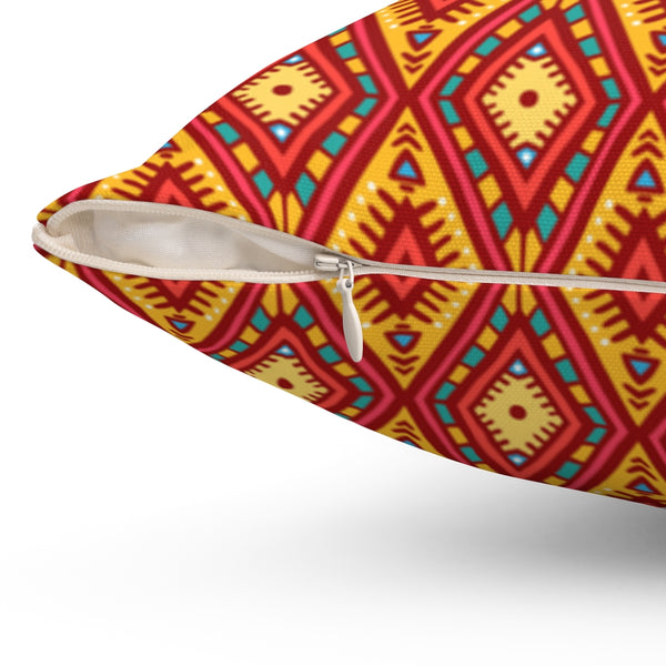 Accent Pillow Arizona Sun Spun Polyester Square Throw Pillow