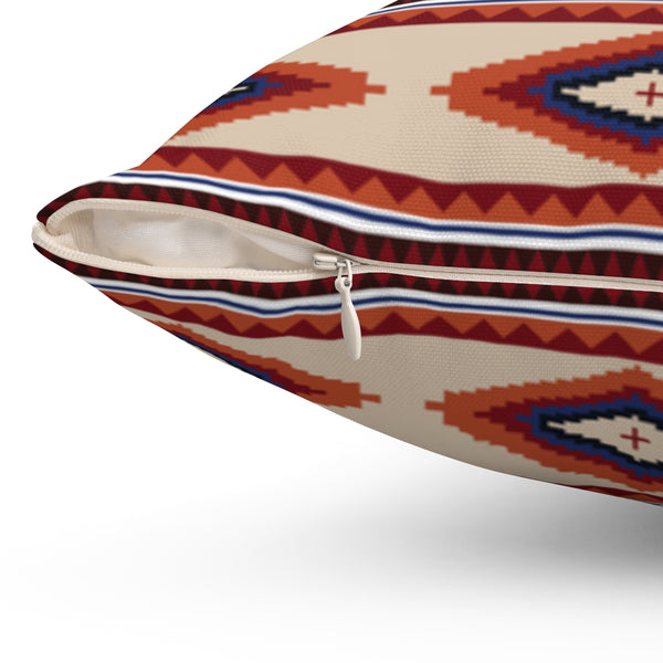 Throw Pillow Valencia Valley Southwestern Spun Polyester Square Pillow