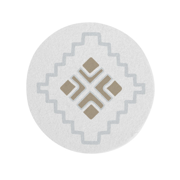 Coasters 6 Pieces Cup Mats Set Plush Nylon Southwestern