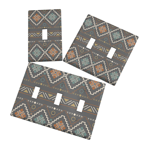 Southwestern Style Combination Wall Plates, 3 Pc