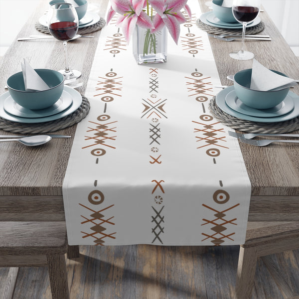 Table Runner Cotton or Polyester Two Sizes Bohemian Simplistic Runner for Table Serving Hosting Accessories