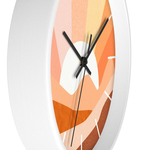 Wall Clock Silent Tick Sunrise Modern Landscape Clock for Wall Bohemian