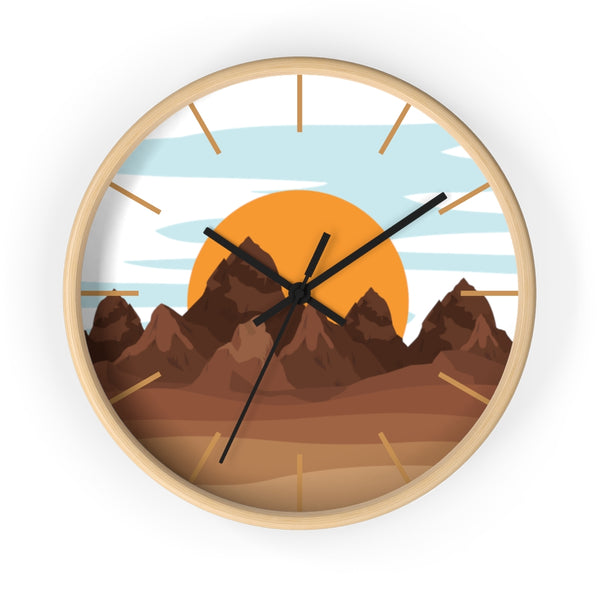 Sunrise Mountain Wall Clock