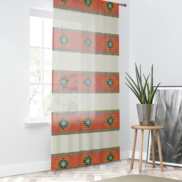 Sheer Window Curtain, Rio Canyon Speckled Print