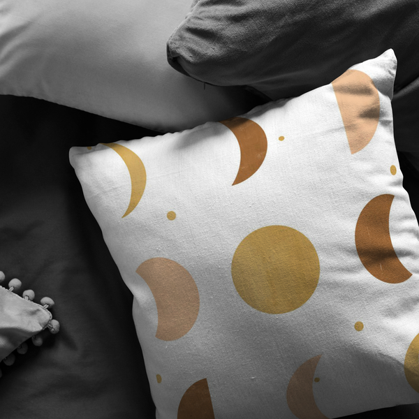 Celestial Moon Phases Accent Pillow