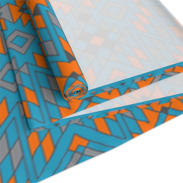 Turquoise Canyon Table Runner Southwestern Kitchen Runner for Table Bohemian Eclectic Cotton or Polyester 2 Sizes