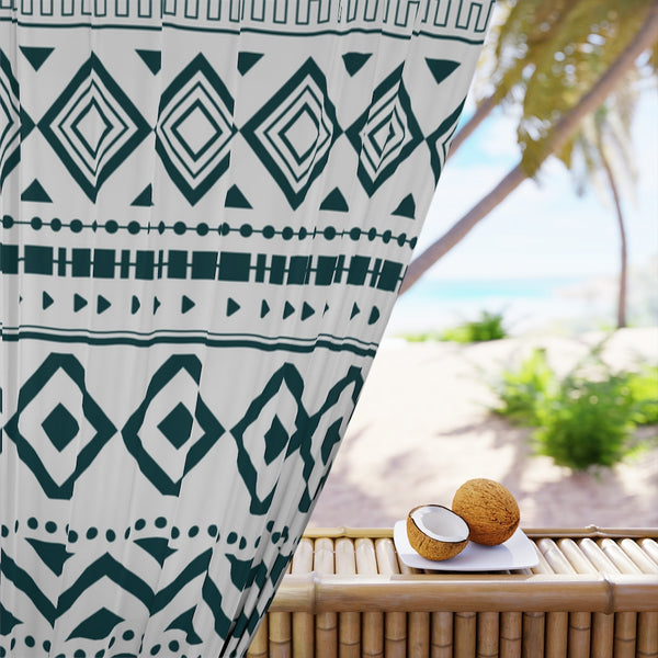 Black Out Window Curtains, 1 Piece Silverado Print Curtain for Windows