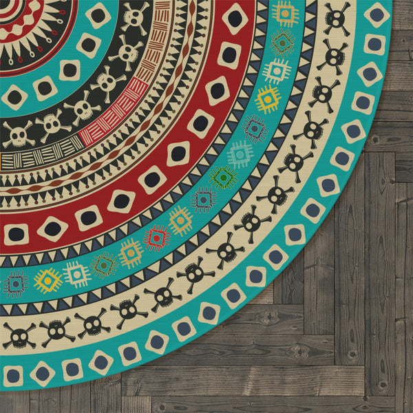 Accent Rug for Living Room Round Rug for Bedroom Rugs for Office Chenille Polyester Rug