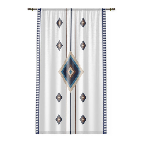 Sheer Window Curtain Storm Clouds Print Polyester Lightweight One Sided Print