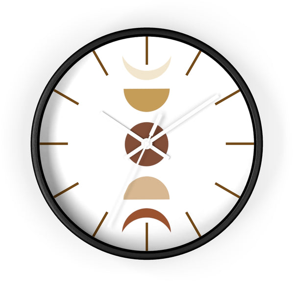 Wall Clock, Clocks, Moon Faces, Organic Theme, Wooden Clock, Time, Wall Decor