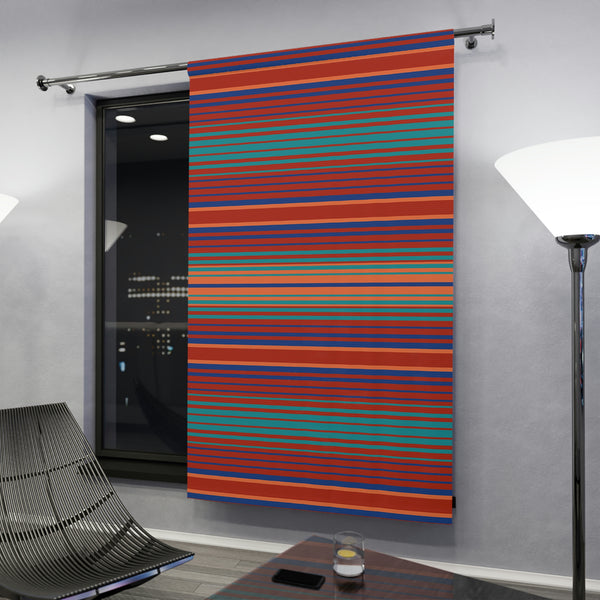 Black Out Window Curtains (1 Piece) Lakeshore Ridge Print Southwestern Striped Polyester