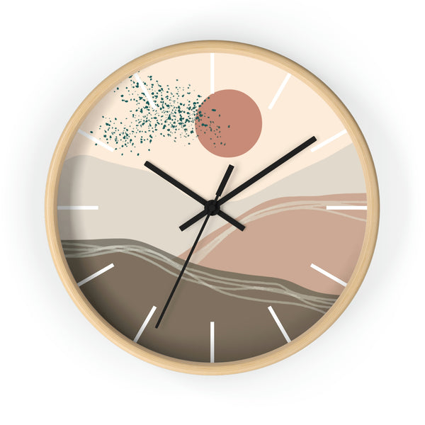 Wall Clock, Gifts, Clocks, Bohemian Desert, Modern, Time, Wall Decor, Midwest, Wood, Plexiglass, Decor, Home Decor,
