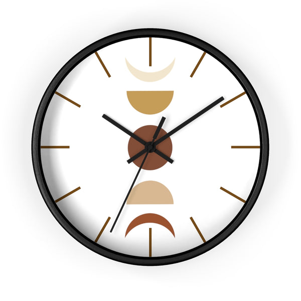 Wall Clock, Clocks, Moon Faces, Organic Theme, Wooden Clock, Time, Wall Decor