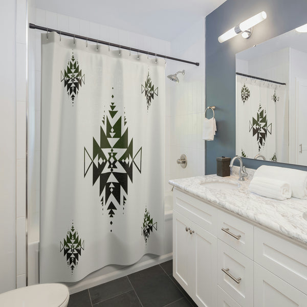 Southwestern Sand Dune Valley Shower Curtain - Polyester Anti-Wrinkle Fabric