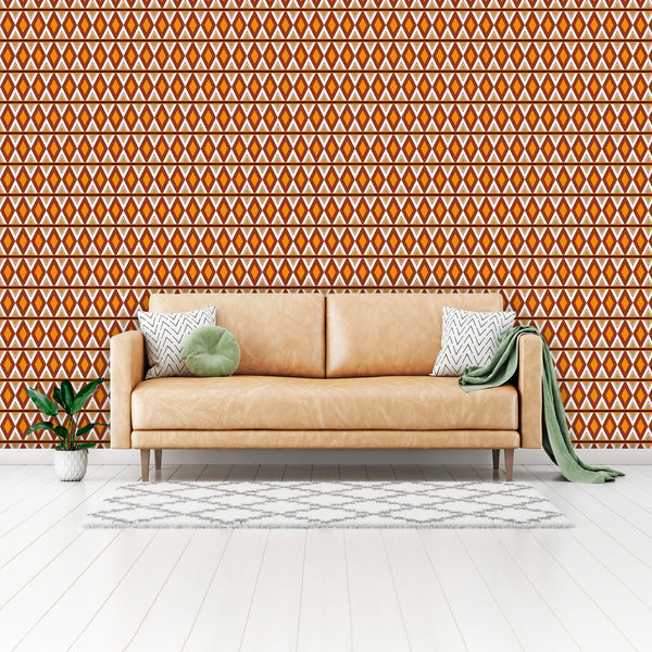 Wall Murals Wall Paper Retro Diamond Vintage Inspired Wall Paper, 4 Sizes