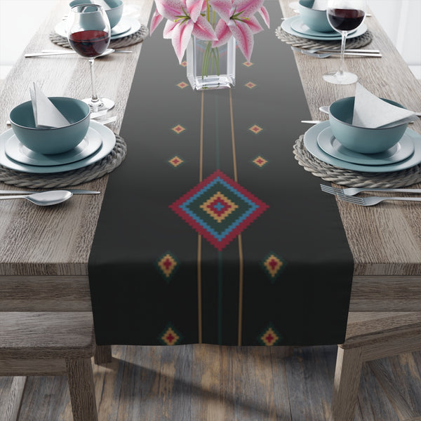 Table Runner Black Diamond Southwestern Table Linens Cloth for Table Kitchen Accessories