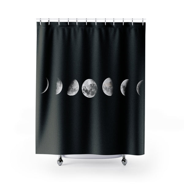 Shower Curtain Moon Phases, Bathroom Decor