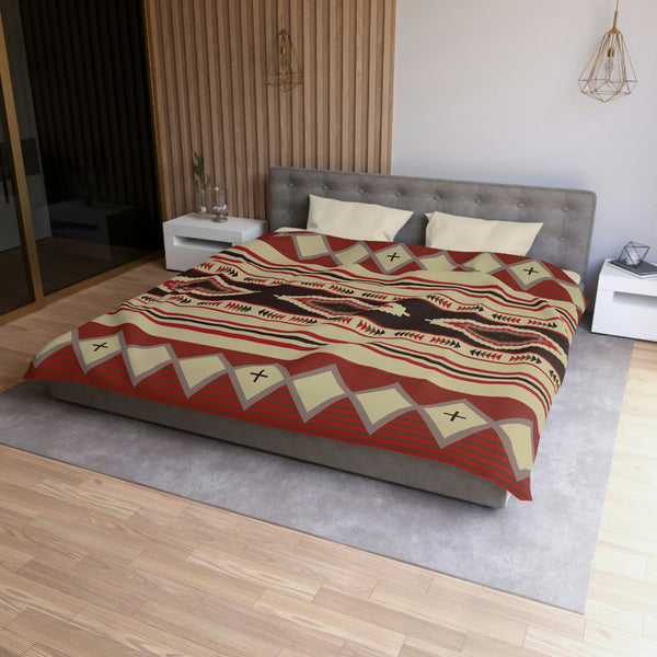 Southwestern Microfiber Duvet Cover Bedding Bedroom Decor Bohemian Rio Vista Print, Two Sizes