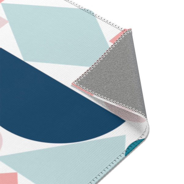 Area Rugs Pastel Retro Abstract Design