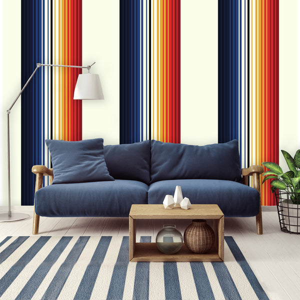 Wall Mural Wallpaper Mexican Blanket Pattern, Easy to Use Easy to Remove, 4 Sizes
