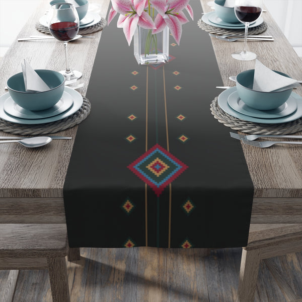 Table Runner Black Diamond Southwestern Table Linens Cloth for Table Kitchen Accessories