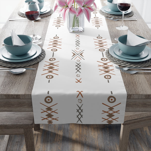 Table Runner Cotton or Polyester Two Sizes Bohemian Simplistic Runner for Table Serving Hosting Accessories