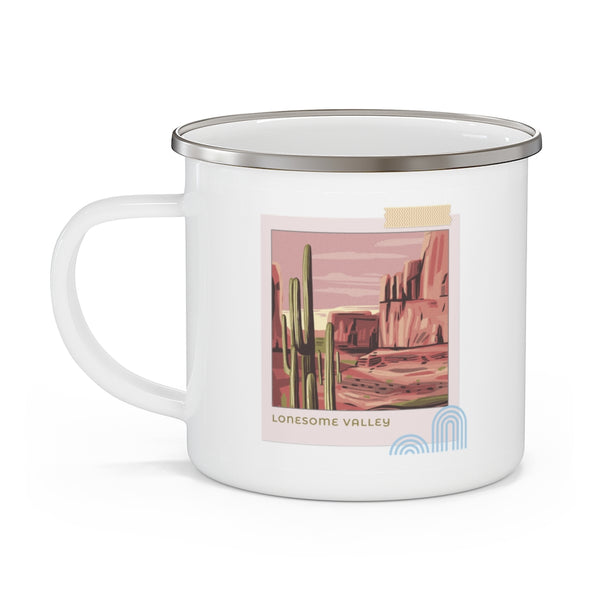 Lonesome Valley Camping Mug Midwest Gifts Travel Enamel Camping Mug Coffee Mug Tea Mug