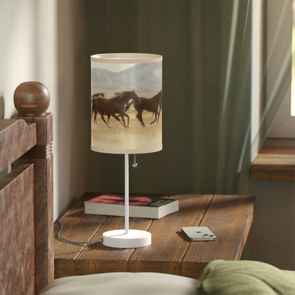 Table Lamp for Bedroom Western Decor Lighting for Office Lamp Galloping Horses