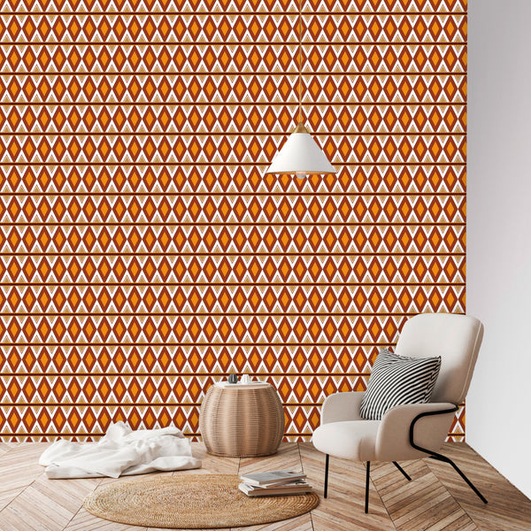 Wall Murals Wall Paper Retro Diamond Vintage Inspired Wall Paper, 4 Sizes