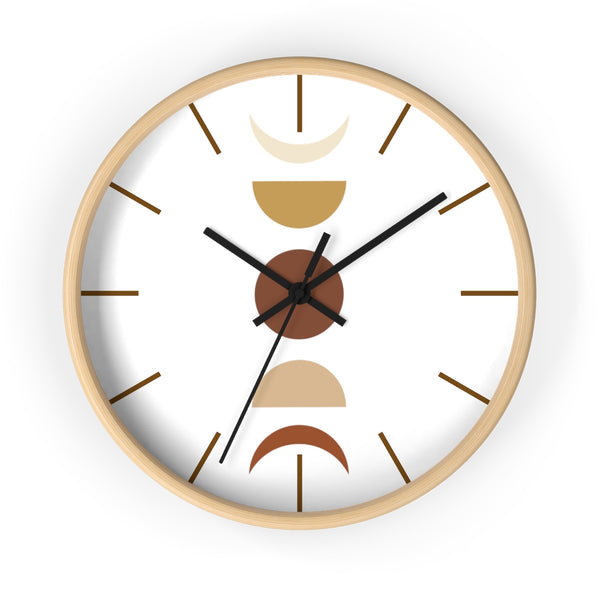 Wall Clock, Clocks, Moon Faces, Organic Theme, Wooden Clock, Time, Wall Decor