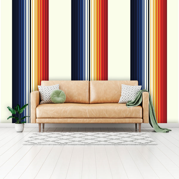 Wall Mural Wallpaper Mexican Blanket Pattern, Easy to Use Easy to Remove, 4 Sizes
