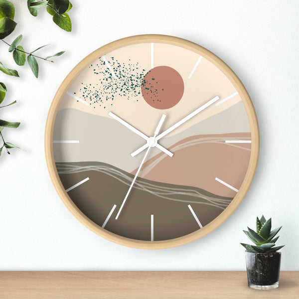 Wall Clock, Gifts, Clocks, Bohemian Desert, Modern, Time, Wall Decor, Midwest, Wood, Plexiglass, Decor, Home Decor,