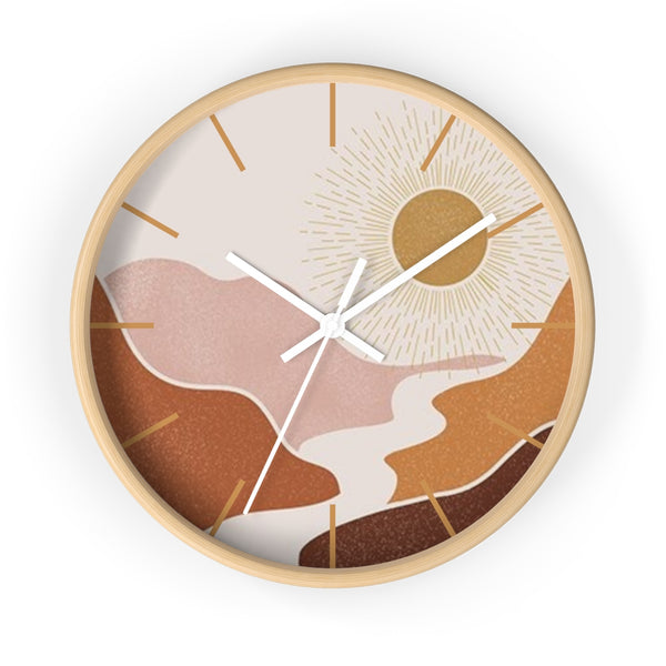 Wall Clock, Gifts, Clocks, Bohemian Desert, Modern, Time, Wall Decor, Midwest, Wood, Plexiglass, Decor, Home Decor,