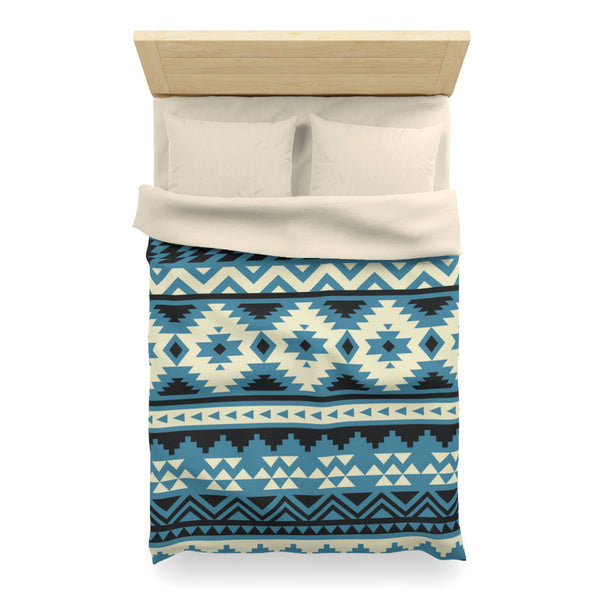 Colorado River Microfiber Duvet Cover, Southwestern Bedding Aztec Print