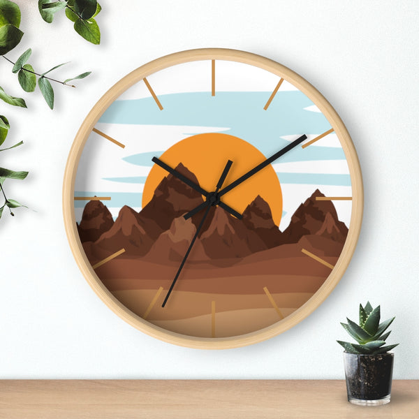 Sunrise Mountain Wall Clock