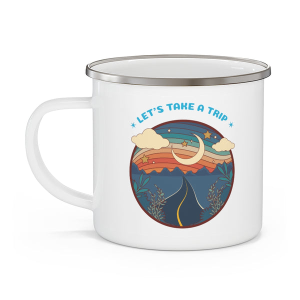 Camping Mug Gifts Travel Take a Trip Adventure Graphic Enamel Camping Mug Coffee Mug Tea Mug